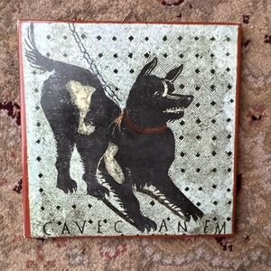 Cave Canem Beware Of The Dog 6x6 inch tile wall hanging Made in Italy
